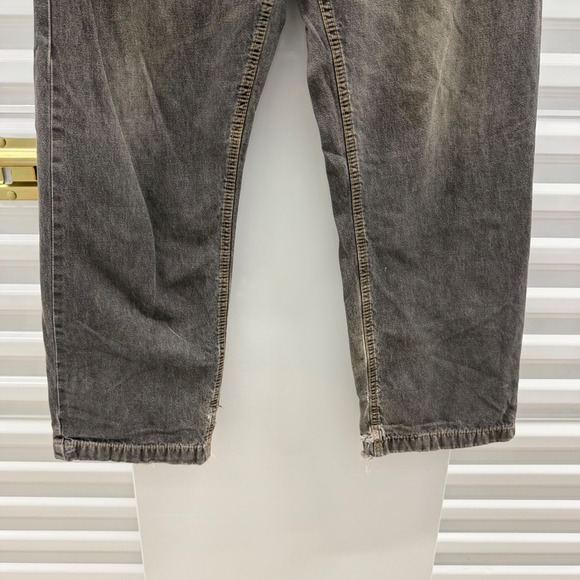 Haband Ice House Flannel Lined Jeans Mens Grey Distressed Elastic Waist 30x30 - Picture 7 of 8